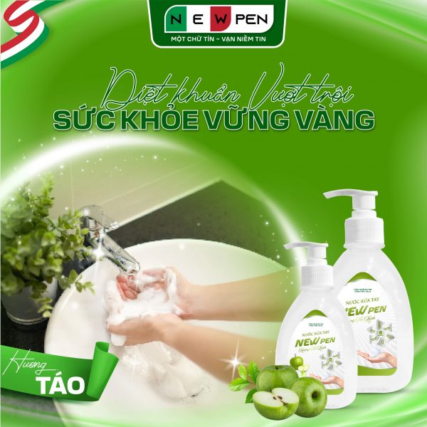 Nước Rửa Tay Newpen - Hương Táo Xanh (320g) - Ảnh 2