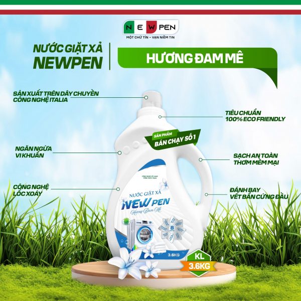 Nước Giặt Xả Newpen 8in1 - Hương Đam Mê (3.6kg) - Ảnh 2