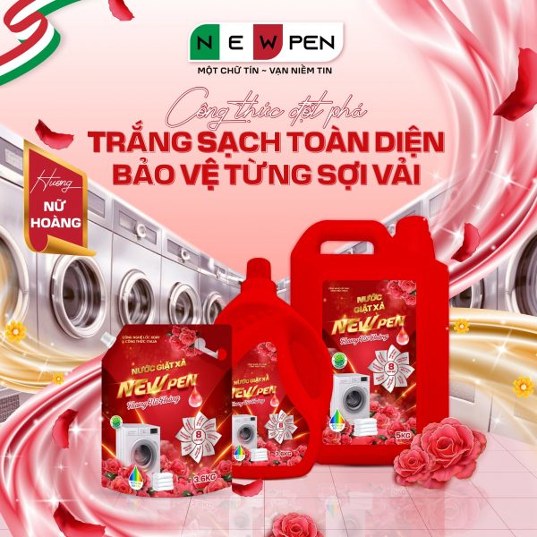 Nước Giặt Xả Newpen 8in1 - Hương Nữ Hoàng (5kg) - Ảnh 3